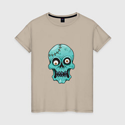 Женская футболка Zombie Skull