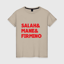 Женская футболка Salah - Mane - Firmino