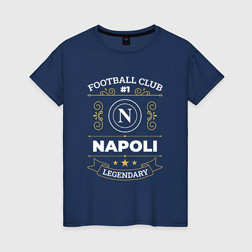 Женская футболка Napoli FC 1 / Тёмно-синий – фото 1
