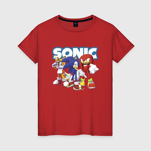 Женская футболка Sonic Heroes Video game / Красный – фото 1