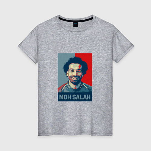Женская футболка Moh Salah / Меланж – фото 1