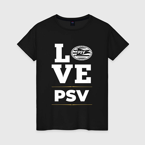 Женская футболка PSV Love Classic / Черный – фото 1