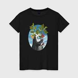 Женская футболка Коллаж Люди и Растения