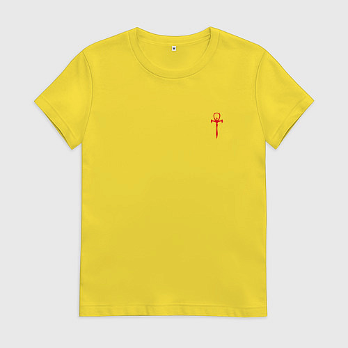 Женская футболка The Masquerade Bloodhunt Red Emblem спина / Желтый – фото 1