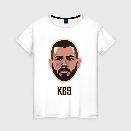Женская футболка KB9 / Белый – фото 1