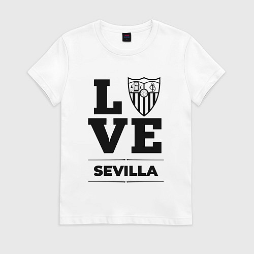 Женская футболка Sevilla Love Классика / Белый – фото 1