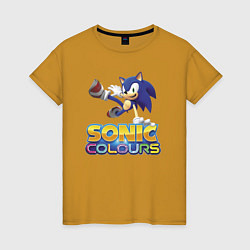 Женская футболка Sonic Colours Hedgehog Video game