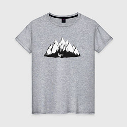 Женская футболка Катись с горы