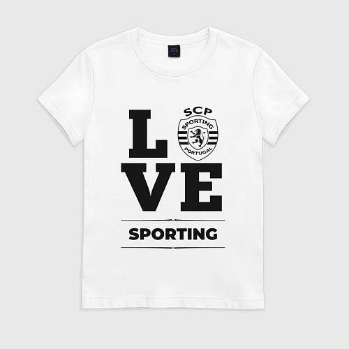 Женская футболка Sporting Love Классика / Белый – фото 1