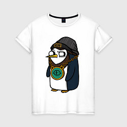 Женская футболка Пингвин бастард