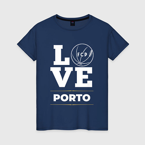 Женская футболка Porto Love Classic / Тёмно-синий – фото 1