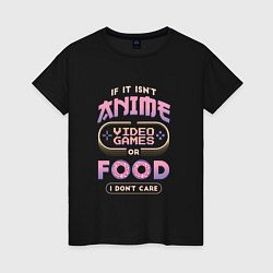 Женская футболка Anime Food Video Games