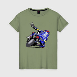 Женская футболка Yamaha racing team Racer