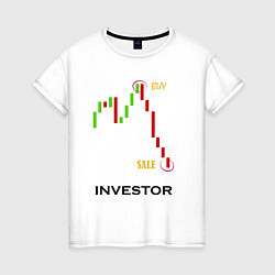 Женская футболка Investor