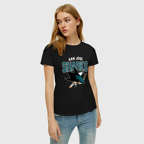 Женская футболка SAN JOSE SHARKS NHL / Черный – фото 3