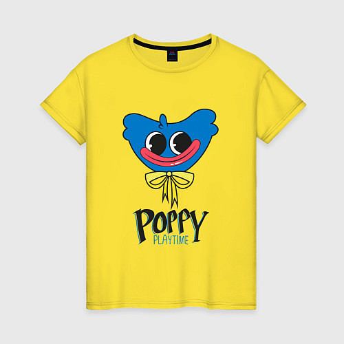 Женская футболка PoppyPlaytime Huggy Wuggy / Желтый – фото 1