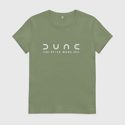 Женская футболка Dune: Spice Wars white logo