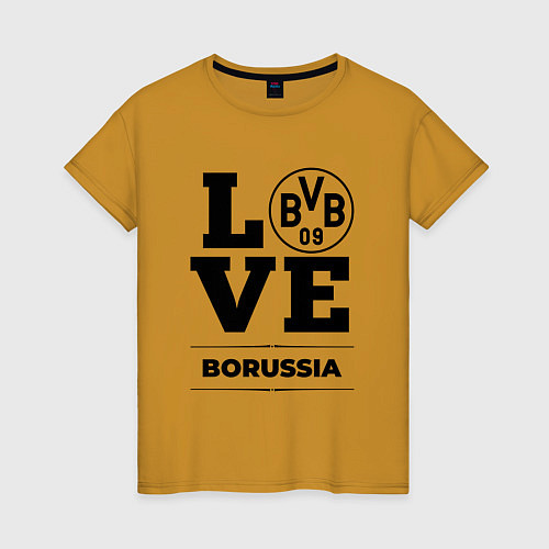 Женская футболка Borussia Love Классика / Горчичный – фото 1