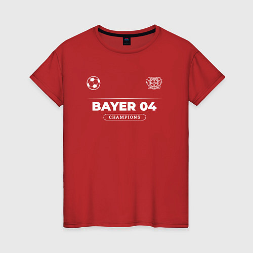 Женская футболка Bayer 04 Форма Чемпионов / Красный – фото 1