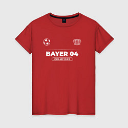 Женская футболка Bayer 04 Форма Чемпионов