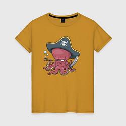 Женская футболка Осьминог - Пират