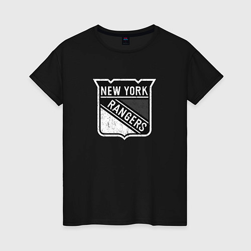 Женская футболка New York Rangers Серый / Черный – фото 1