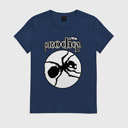 Футболка хлопковая женская The prodigy ant, цвет: тёмно-синий