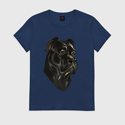 Женская футболка Портрет Кане-корсо