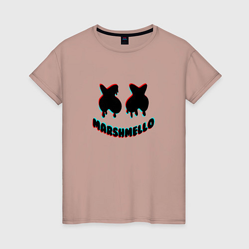 Женская футболка МАРШМЕЛЛОУ NEON / Пыльно-розовый – фото 1