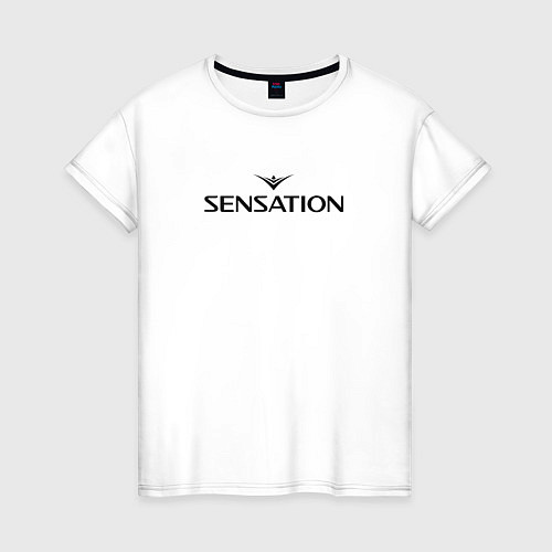 Женская футболка Sensation фестиваль / Белый – фото 1
