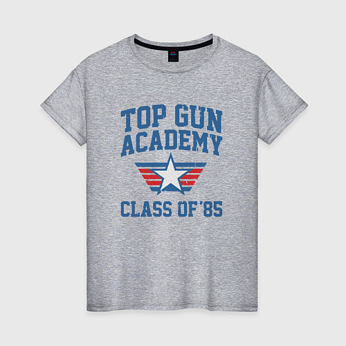 Женская футболка TOP GUN Academy Class of 85 / Меланж – фото 1