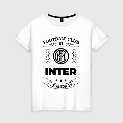 Женская футболка Inter: Football Club Number 1 Legendary / Белый – фото 1