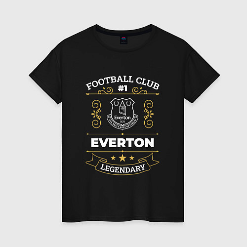 Женская футболка Everton FC 1 / Черный – фото 1