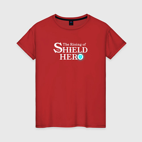 Женская футболка The Rising of the Shield Hero logo white color / Красный – фото 1