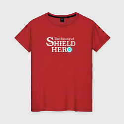 Женская футболка The Rising of the Shield Hero logo white color