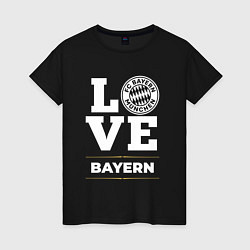 Футболка хлопковая женская Bayern Love Classic, цвет: черный