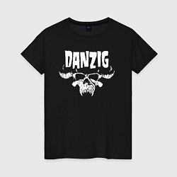 Женская футболка Danzig skull