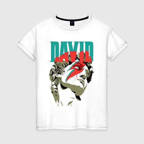 Женская футболка Давид Bowie / Белый – фото 1