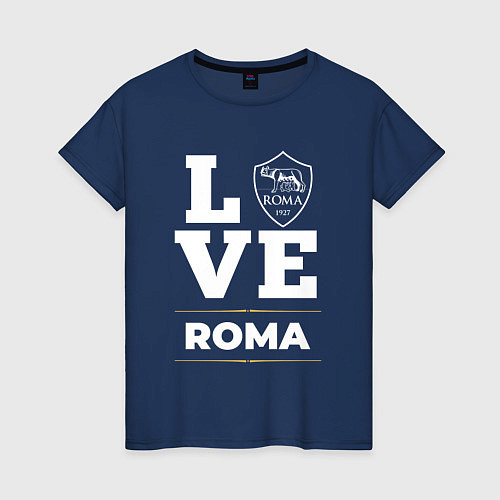 Женская футболка Roma Love Classic / Тёмно-синий – фото 1