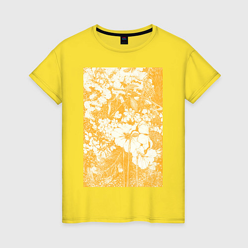 Женская футболка Lente Нарциссы / Желтый – фото 1