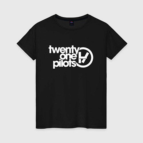 Женская футболка Twenty one pilots Логотип / Черный – фото 1