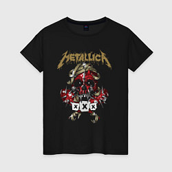 Женская футболка Metallica Череп