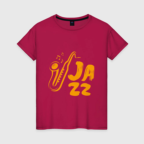 Женская футболка Jazz Music / Маджента – фото 1