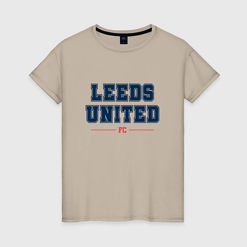 Женская футболка Leeds United FC Classic / Миндальный – фото 1