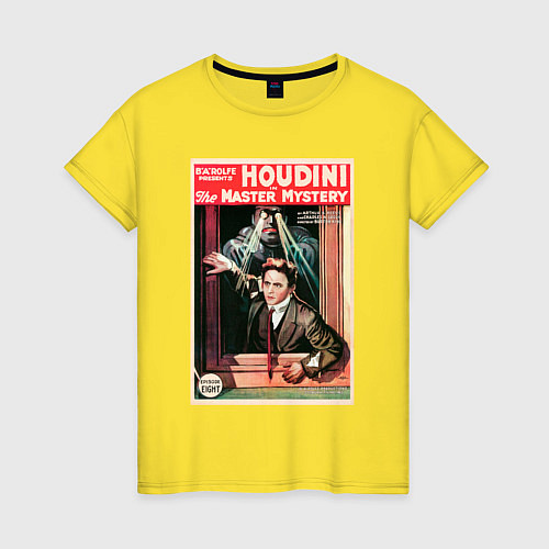 Женская футболка Poster Harry Houdini Episode Eight / Желтый – фото 1