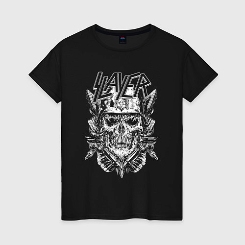 Женская футболка Slayer, Череп / Черный – фото 1