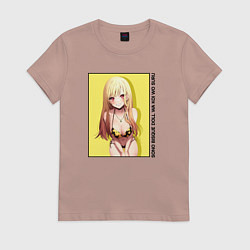 Женская футболка Фарфоровая кукла влюбилась - Марин