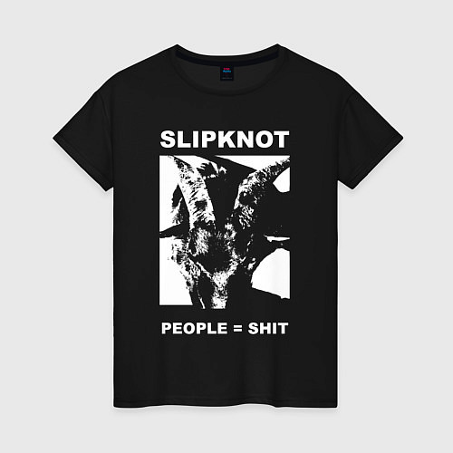 Женская футболка Slipknot People Shit / Черный – фото 1