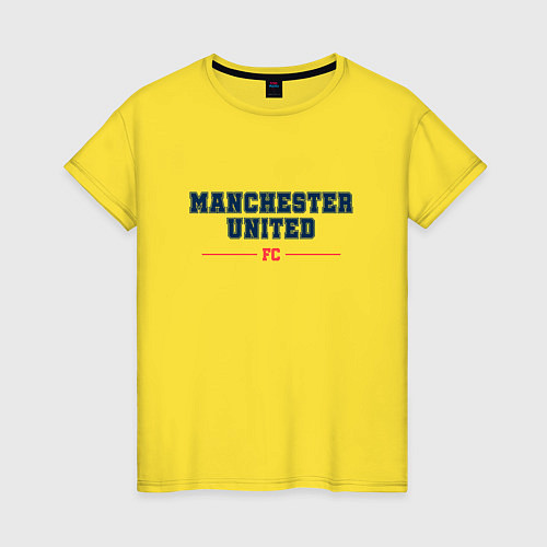 Женская футболка Manchester United FC Classic / Желтый – фото 1