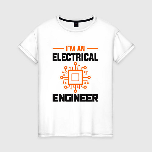Женская футболка Я инженер / Белый – фото 1